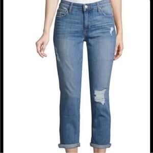 Joe's Jeans Medium Wash Blue Denim Distressed Skinny Jeans Women's Size 26